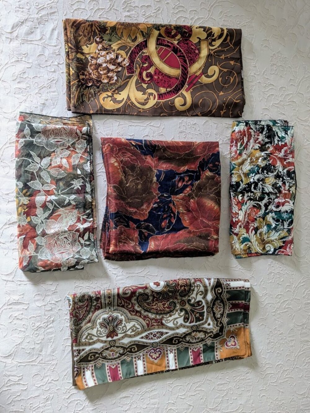 Beautiful Set of Fall Coloured Scarves